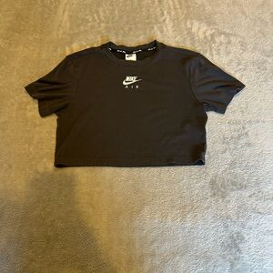 Nike Black Cropped T-Shirt